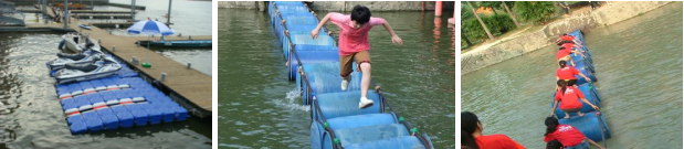 飞渡浮筒桥